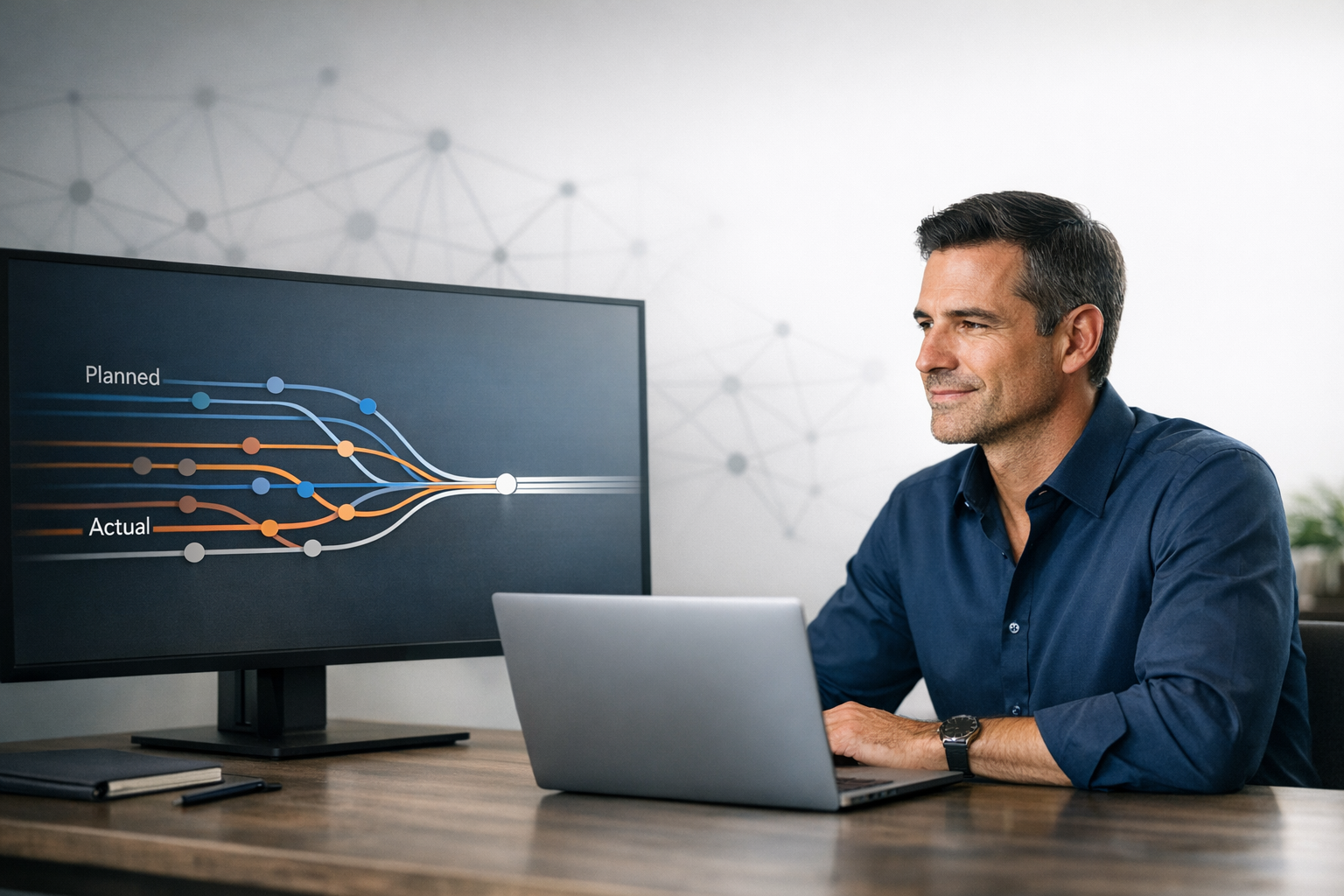 Spatial DNA Work Alignment Visualization
